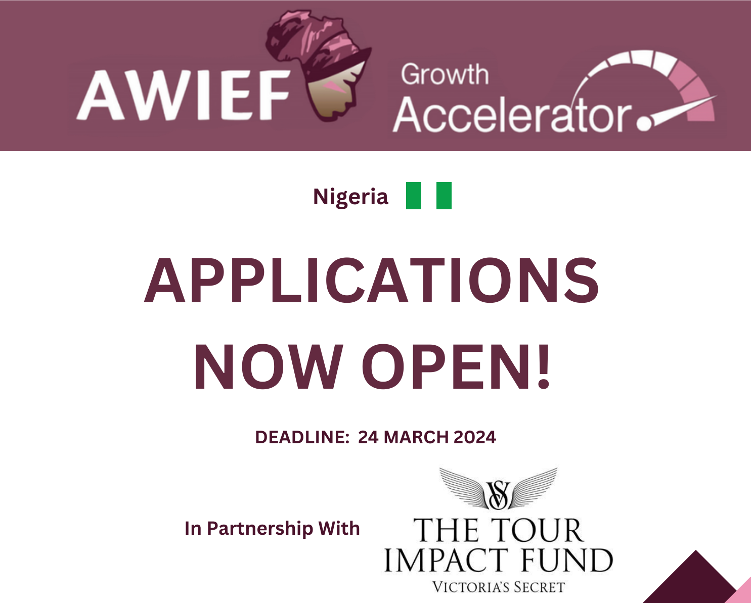 AWIEF Partners With Victoria’s Secret to Launch Its Growth Accelerator in Nigeria