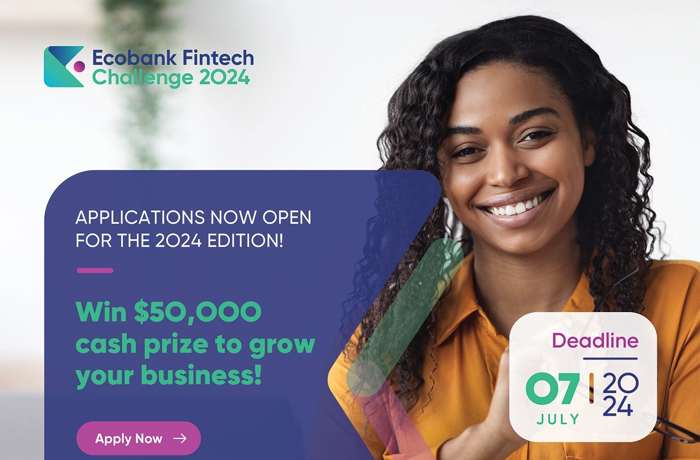 Call For Applications: Ecobank Fintech Challenge 2024 ($50K)